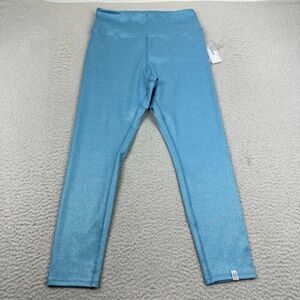 NWT Eleven Venus Williams Stay Glossy Leggings Women's XL Ice Sky 7/8 Activewear